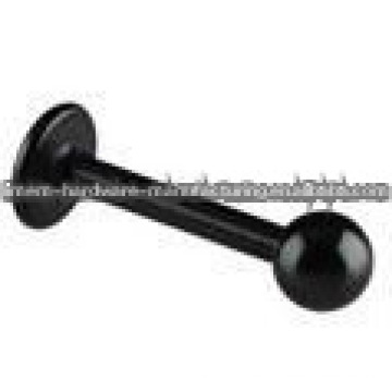 schwarzer Labret piercing Schmuck